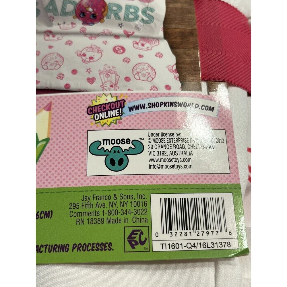 New SHOPKINS Super Soft Queen 4pc Sheet Set Fitted Flat Standard Pillowcases